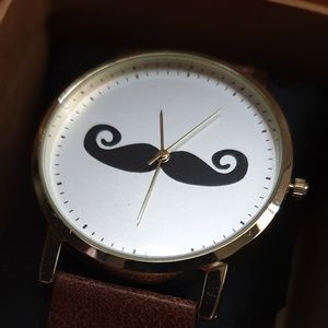 Mustache Print Watch